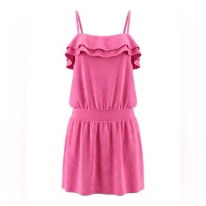 XHILERATION Pink Terry Cloth Sun Dress Cover Up Preowned